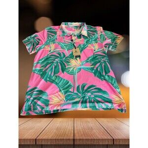 NWT Chubbies Performance Lightweight Polo Birds Of Paradise Shirt  XXL UPF 50